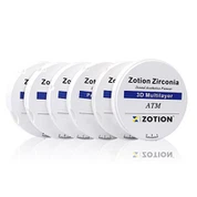 3D -monikerroksinen hammaslääketieteellinen zirkoniumokso, joka on tyhjä etuhampaille